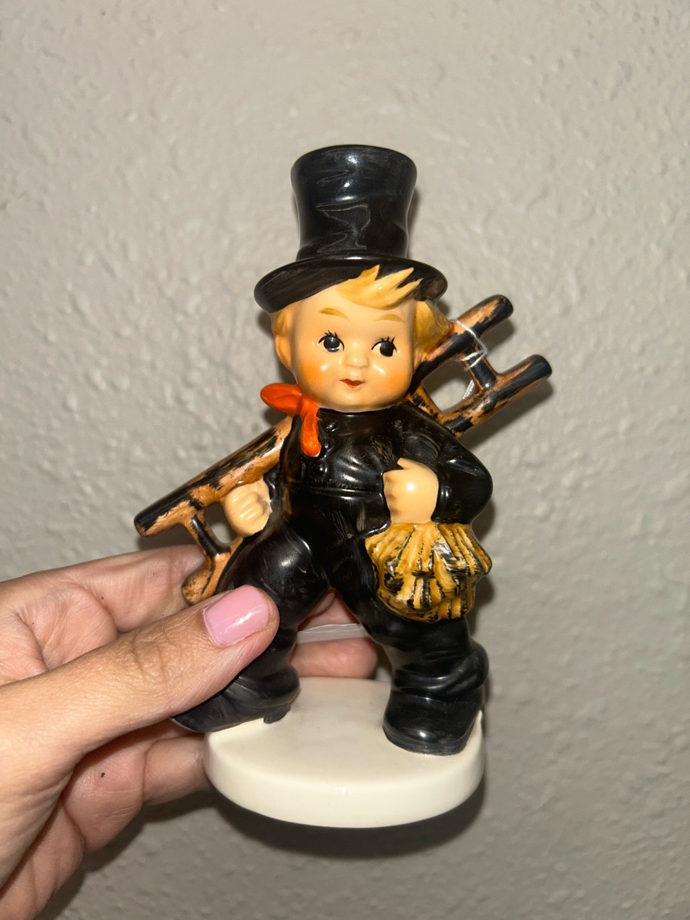 vintage Goebel Chimney Sweep porcelain figurine decor collectible